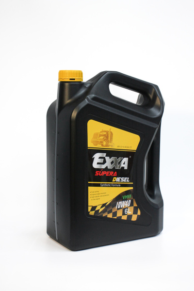 Масло моторное EXXA SUPERA Diesel 10w40 CI-4 ACEA E7 полусинтетическое, 6л. (Ю.Корея)