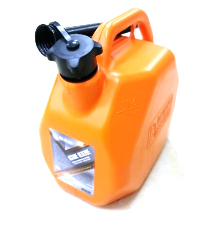 Канистра 3TON Оранжевая пластмассовая (усиленная) 10л под топливо с крышкой и лейкой