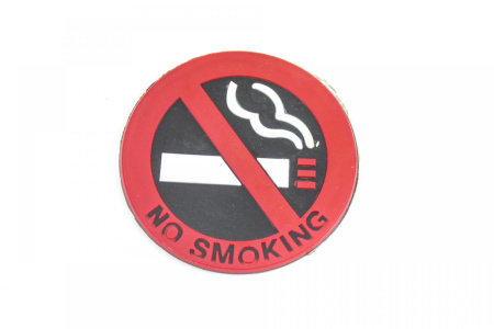 Наклейка (знак) "Не курить" круглая, 7,5см