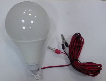 Лампа-переноска 7012 LED, крокодилы, 12Ватт, 12V