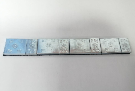 Грузик балансировочный Адгезивный YSFE-02 (10г+5г) 8шт на пластине
