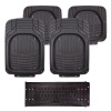 Коврики в салон AUTOPROFI TER-500i BK универсальные, 5 предметов, черный