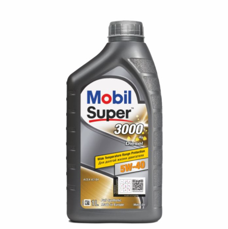 Масло моторное MOBIL super 3000 5w40  CF Diesel 1л синтетическое
