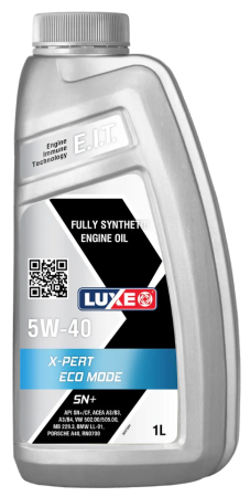 Масло моторное LUXE Premium  X-PERT ECO MODE 5w40 SN+ 1л синтетическое