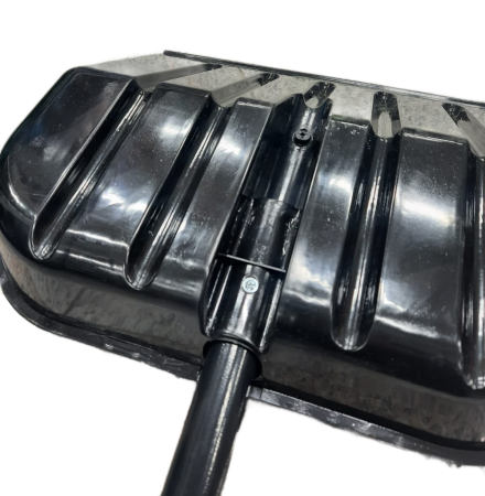 Лопата для уборки снега поликорбанат , 460*400*1430мм стальной черенок, Сибртех