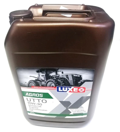 Масло моторное тракторное LUXE AGROS UTTO 10W30 GL-4 20л минеральное