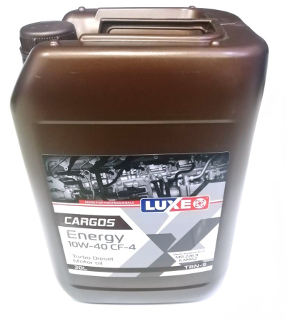 Масло моторное LUXE CARGOS ENERGY TURBO DIESEL 10W40 CF-4 20л минеральное