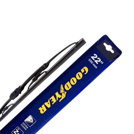 Щетка стеклоочистителя Goodyear Frame GY000322 22"/55см всесезонная каркасная, 3 переходника
