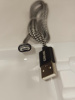 Кабель CAB03121 CARLINE USB-microUSB, тканевая оплетка 1м, 2.1 A