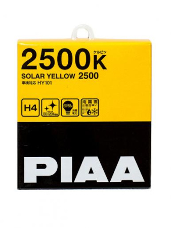 Лампа накаливания PIAA HY101 H4 BALB SOLAR YELLOW 2500K (комплект из 2 шт.)