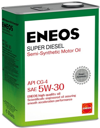 Масло моторное ENEOS Super Diesel Полусинтетика CG-4 5w30 4л
