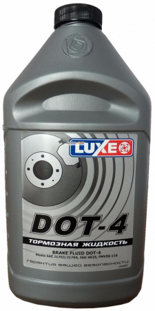 Тормозная жидкость "DOT-4"    455г  LUXE
