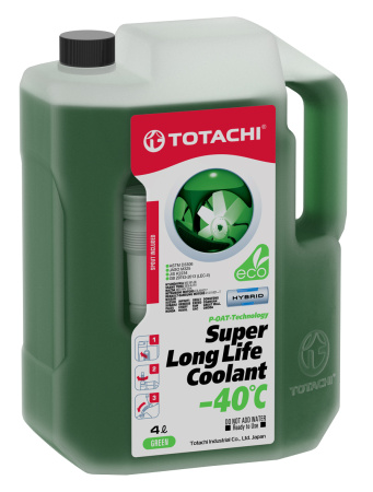 Антифриз TOTACHI SUPER LLC GREEN (-40С) 4л
