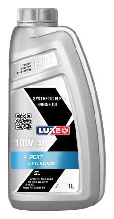 Масло моторное LUXE Premium  X-PERT ECO MODE 10w40 SL 1л полусинтетическое