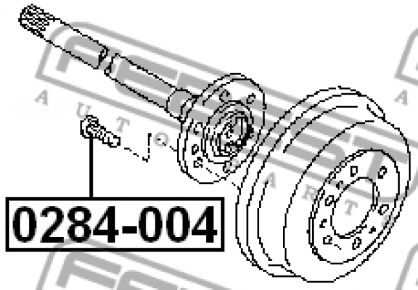 Шпилька колесная 0284-004/40222-C600 Febest
