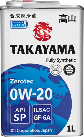 Масло моторное Takayama Zerotec 0w20 GF-6A SP синтетическое 1л
