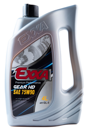 Масло трансмиссионное EXXA GEAR HD 75W90 GL-5  полусинтетическое, 4л. (Ю.Корея)