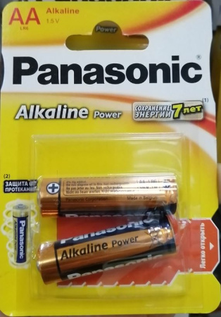 Батарейка Panasonic LR6 ALKALINE 2BP (цена за блистер)
