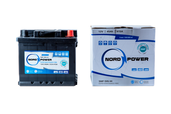 Аккумулятор NORD POWER DIN 44 L1 45A/h (пусковой ток 415А) SMF