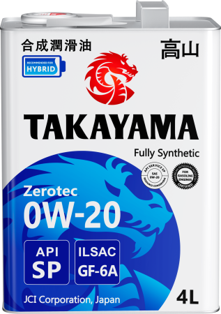 Масло моторное Takayama Zerotec 0w20 GF-6A SP синтетическое 4л
