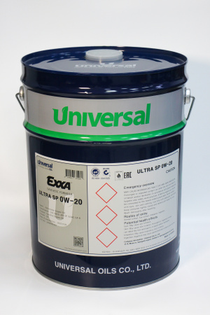 Масло моторное EXXA ULTRA 0w20 API SP синтетическое, 20л. (Ю.Корея)