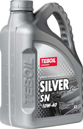 Масло моторное Teboil Silver SN 10w40 SN/CF/A3/B4 4л полусинтетическое