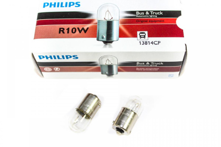Лампа Philips 13814CP R10W 24V сервисная коробка