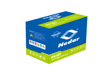 Аккумулятор NEDAR EFB Q85MF (D23L) 70A/h (пусковой ток 670А) Start-Stop/Гибрид