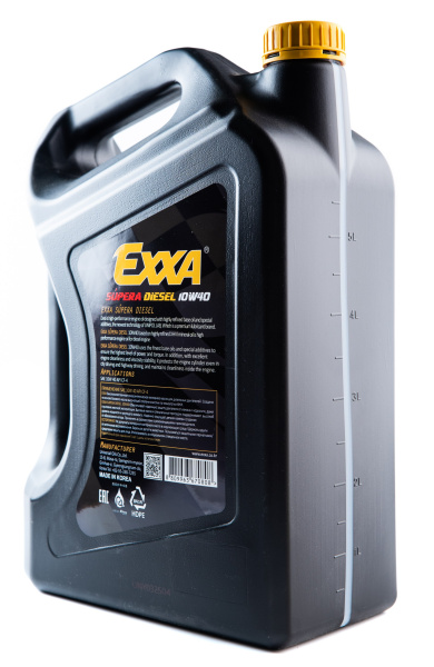 Масло моторное EXXA SUPERA Diesel 10w40 CF-4  п/синтетическое, 6л. (Ю.Корея)