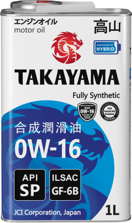 Масло моторное Takayama 0w16 GF-6B SP синтетическое 1л