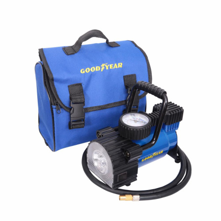 Компрессор Goodyear GY-35L 35 л/мин с фонарем со сьемной ручкой, сумка для хранения GY000104