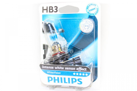 Лампа Philips 9005WHVB1 White Vision 9005 +60% света