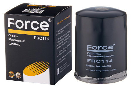 Фильтр масляный FORCE FRC114 (90915-20002) (аналог VIC C-114)
