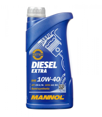 Масло моторное MANNOL Diesel Extra 10w40 CH-4/SL 7504 1л полусинтетическое