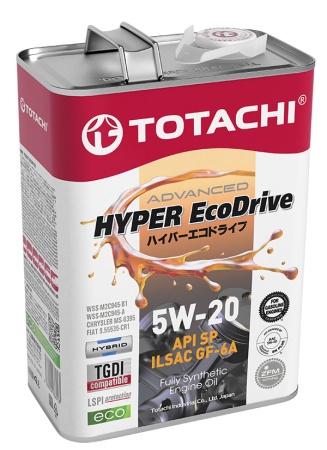 Масло моторное TOTACHI HYPER Ecodrive SP/GF-6A 5w20 4л синтетическое