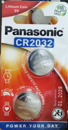 Батарейка Panasonic CR2032 Power Cells B2 (цена за блистер)