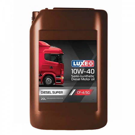 Масло моторное LUXE DIESEL SUPER  10w40 CF-4/SG 20л полусинтетическое