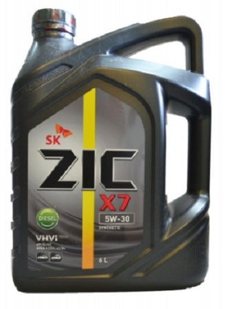 Масло моторное ZIC X7 Diesel 5w30 SL/CF  6л синтетическое