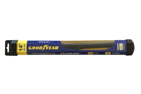 Щетка стеклоочистителя Goodyear FRAMELESS GY000414 14"/36см всесезонная бескаркасная