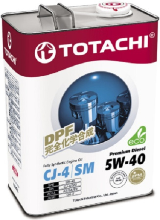 Масло моторное TOTACHI Premium Diesel 5w40 CJ-4/SN 6л  синтетическое