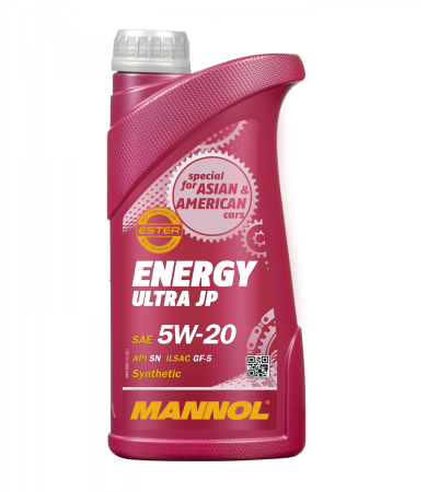 Масло моторное MANNOL ENERGY ULTRA JP 5w20 SN/GF-5 7906  1л синтетическое