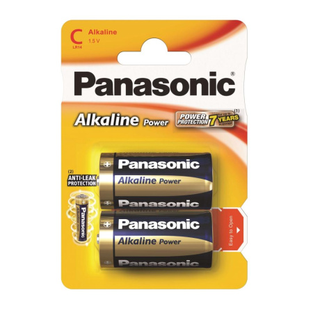 Батарейка Panasonic LR14 ALKALINE 2BP (цена за блистер)