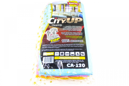 НАБОР "CityUp" салфетки из микрофибры 10шт CA-120 (30х30см)