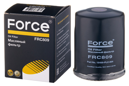 Фильтр масляный FORCE FRC809 (15400-PLC-004,15400-RAF-T01) (аналог VIC C-809)