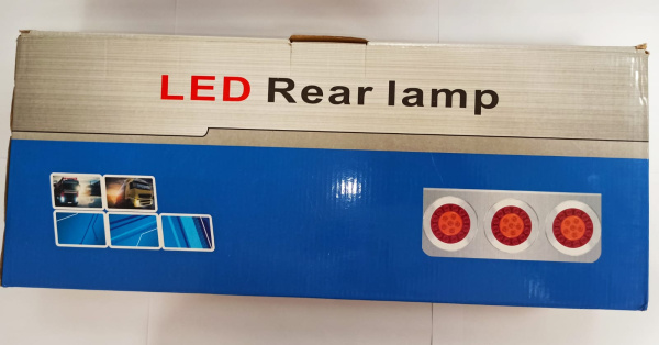 Стопарь тройной круглый хром