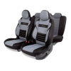 Авточехлы "AUTOPROFI Premium Combo Comfort" CMB-1105PV BK/D.GY велюр, 11пр, чёрн/т.серый