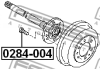 Шпилька колесная 0284-004/40222-C600 Febest