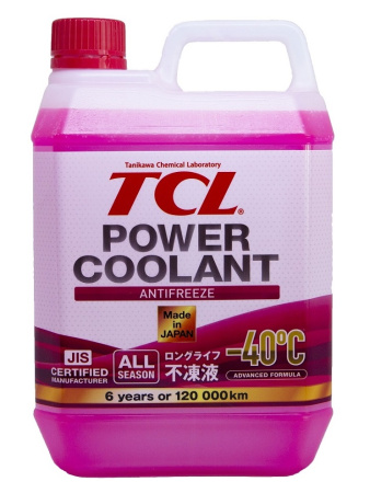 Антифриз TCL POWER COOLANT (-40С) (розовый) длительного действия 2л Япония