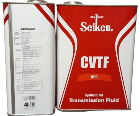 Масло трансмиссионное Seiken CVTF RED для вариаторов универсальное 4л