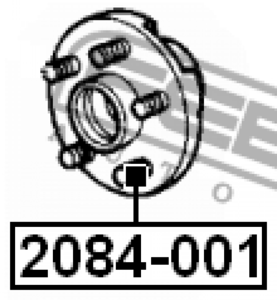 Шпилька колесная 2084-001/06502311 Febest